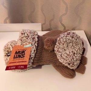 Muk Luks sherpa mittens